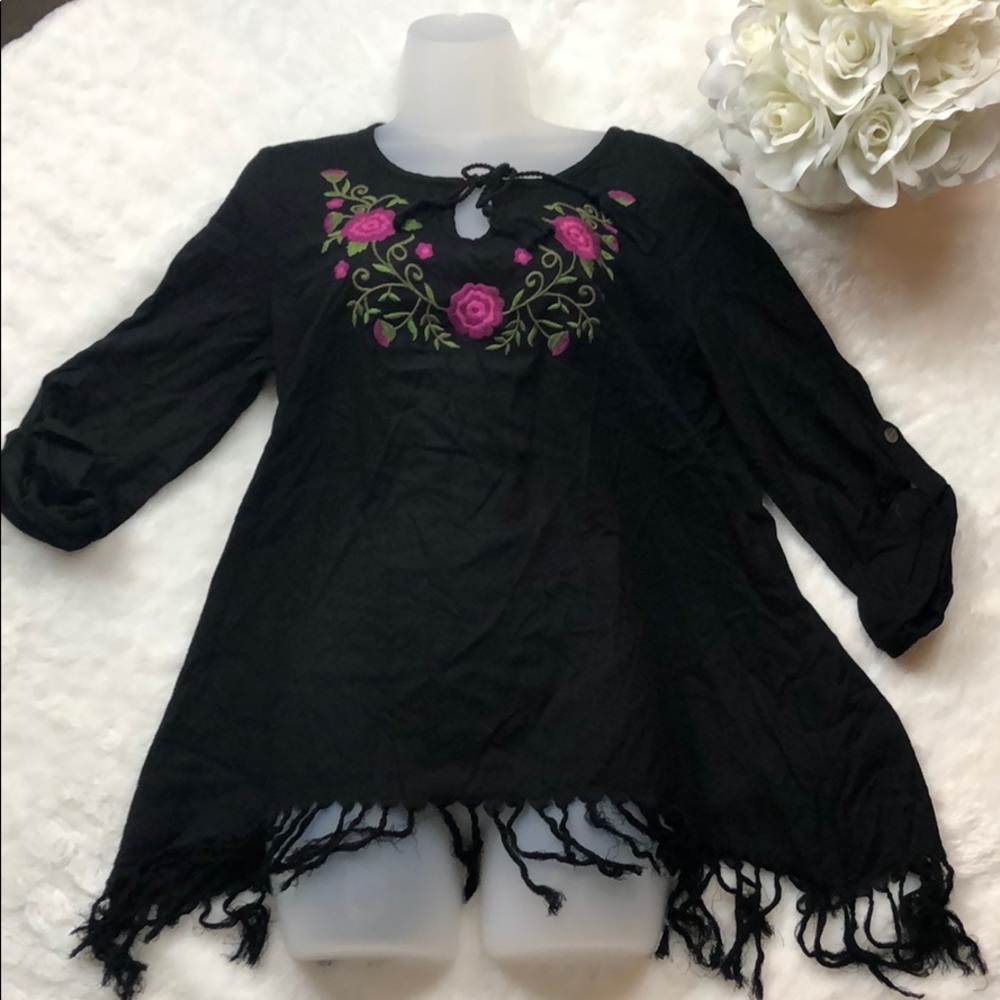 Karen Kane Black Blouse! 🌸🌻🌷